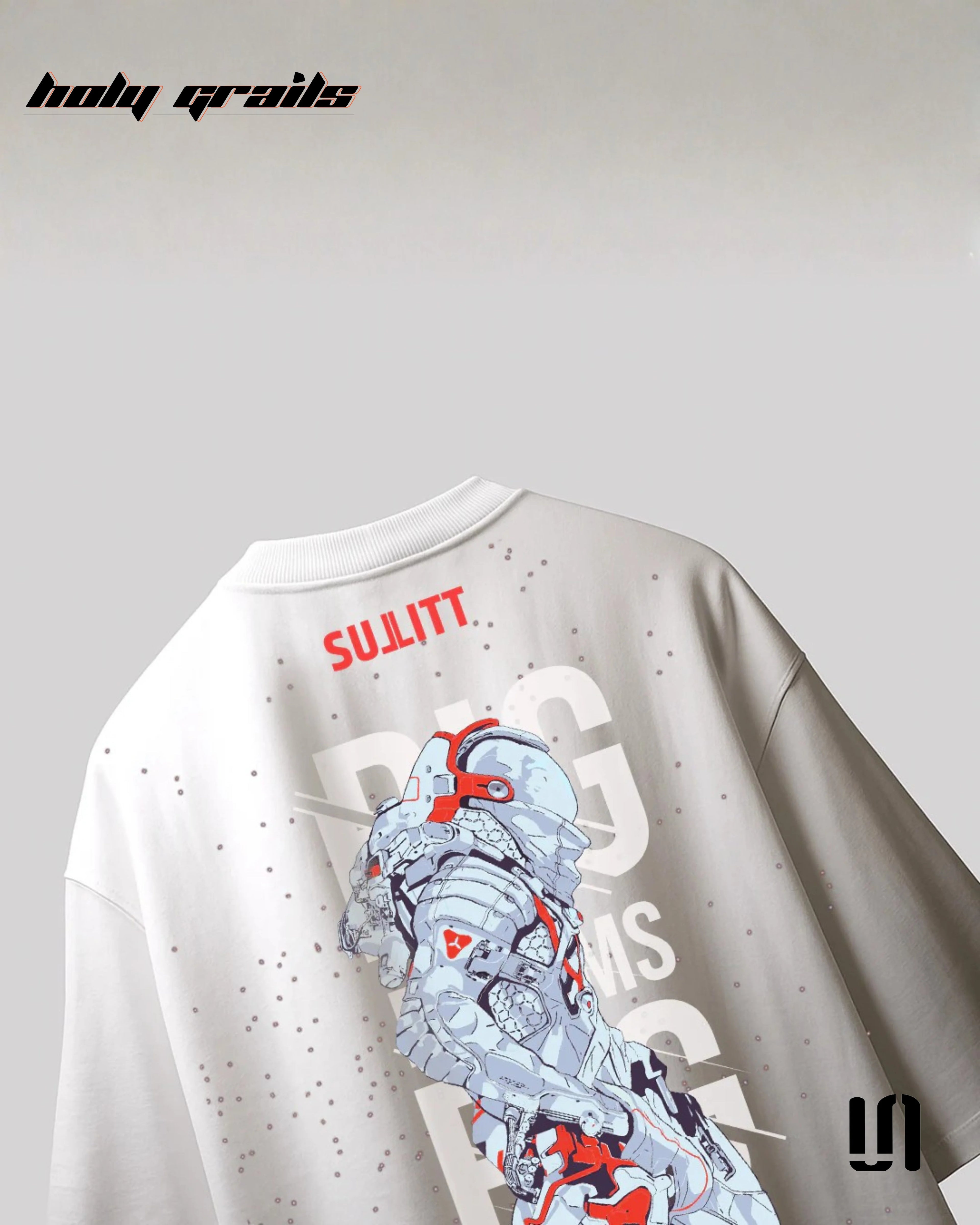 Moon Walker White Oversized Tee HG x Sullitt