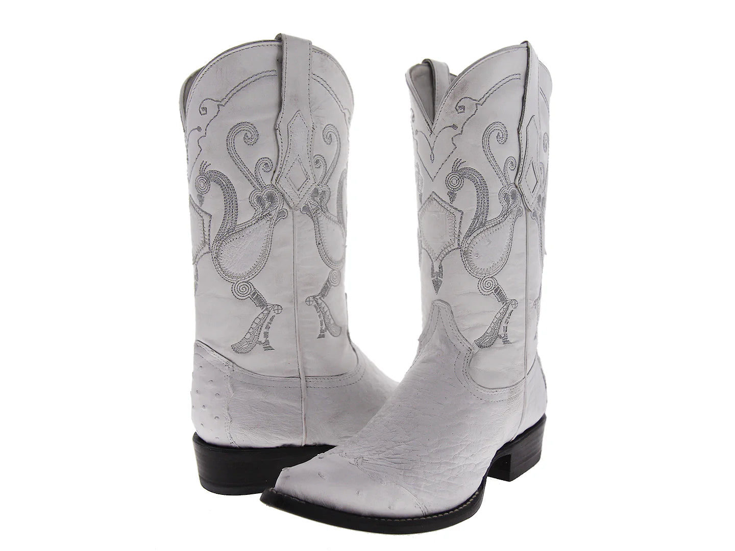 Botas Vaqueras Cuadra Blanco Hombre