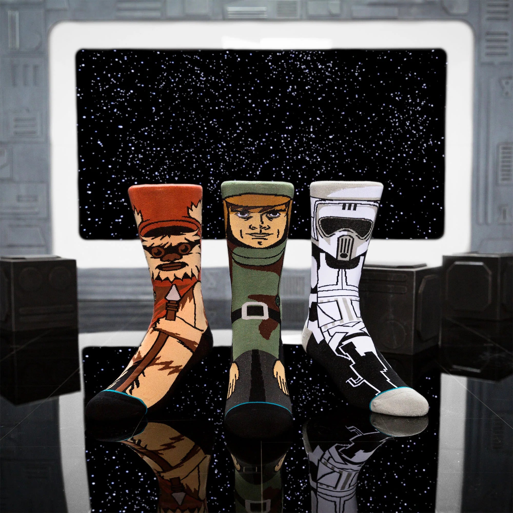 Star Wars Return of the Jedi 3 Pack Socks Black