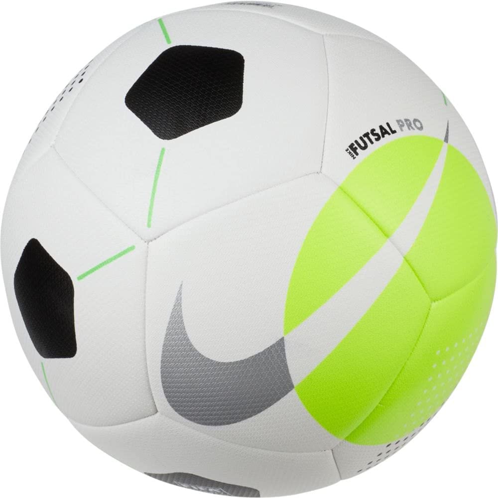 Nike Futsal Pro Soccer Ball White Volt Silver