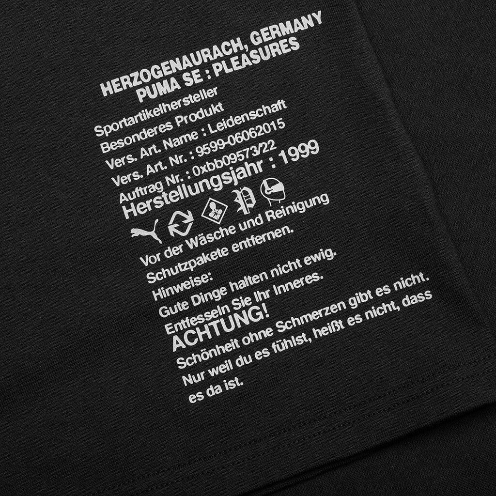 Puma x Pleasures Typo Tee Black