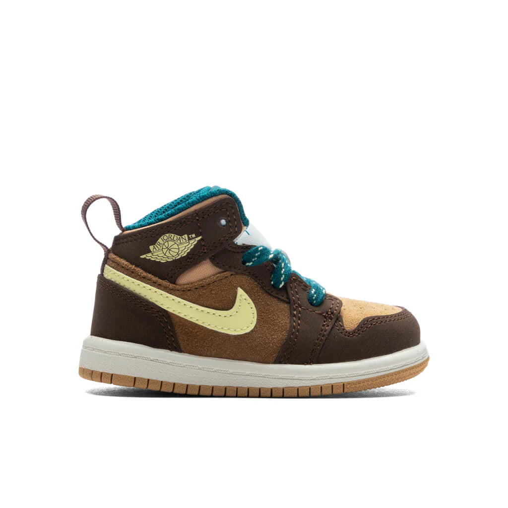 Air Jordan 1 Mid SE TD Cacao Wow Cacao Wow Luminous Green Ale Brown