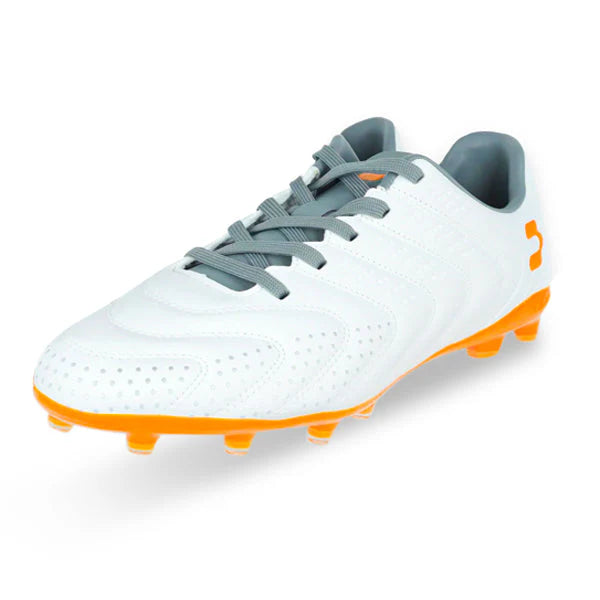 Charly Encore Firm Ground Soccer Cleats White Orange