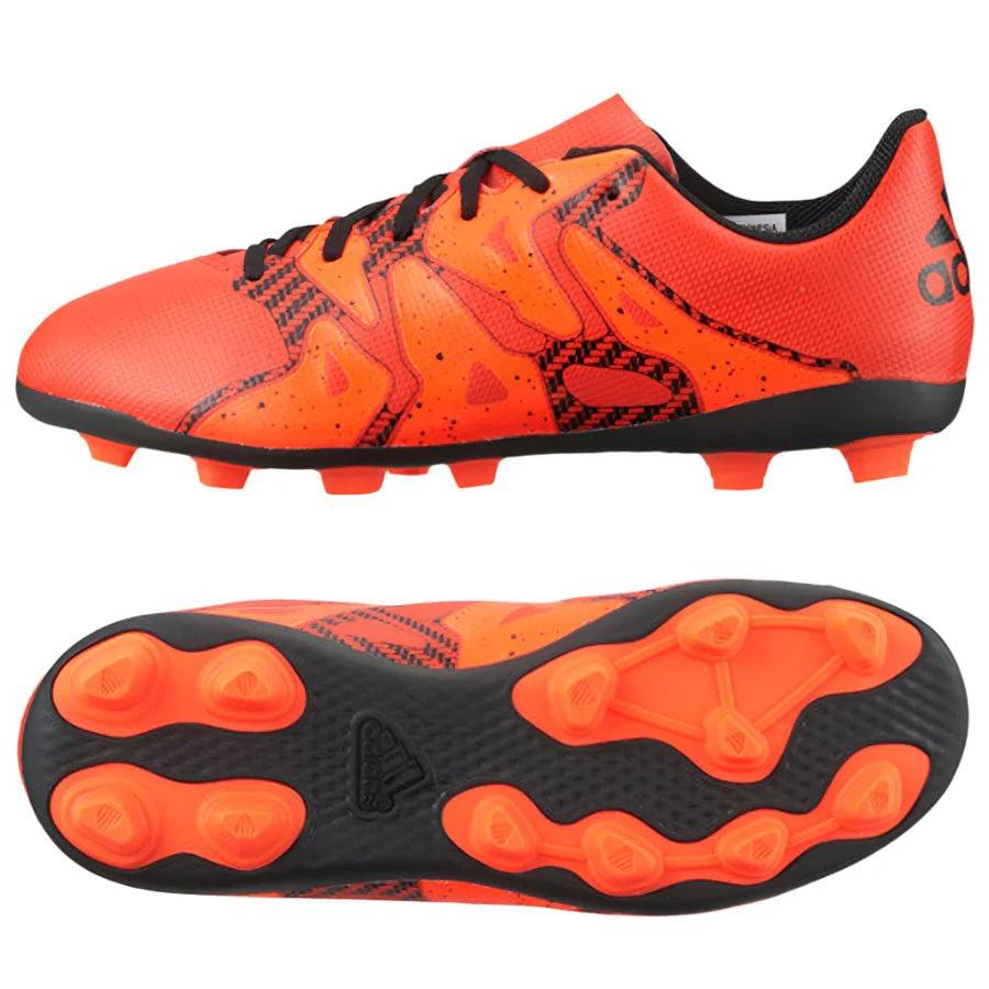 adidas X 154 FxG Firm Ground Youth Soccer Cleats Bold Orange White Solar Orange