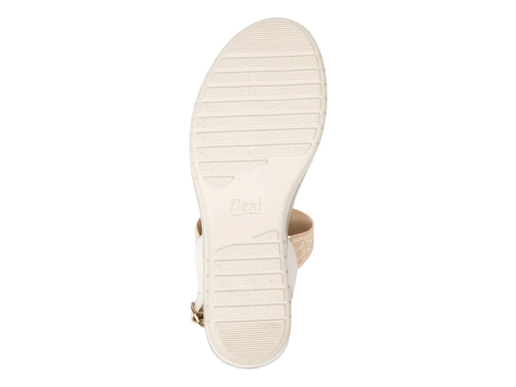 Sandalias Flexi Confort de Plataforma Blancas para Mujer