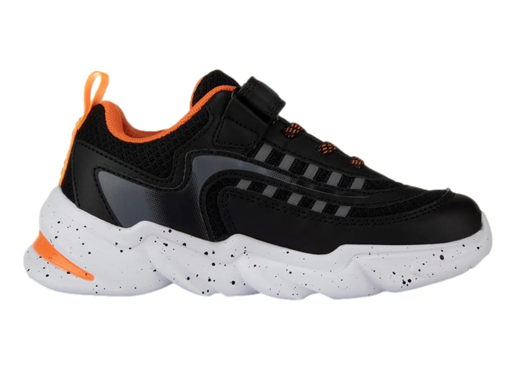 Tenis K SWISS Bukly CH Negro con Naranja para Niño