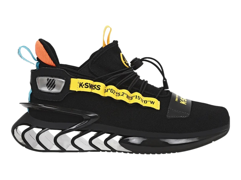 Tenis K SWISS Panthera Negro con Amarillo para Hombre