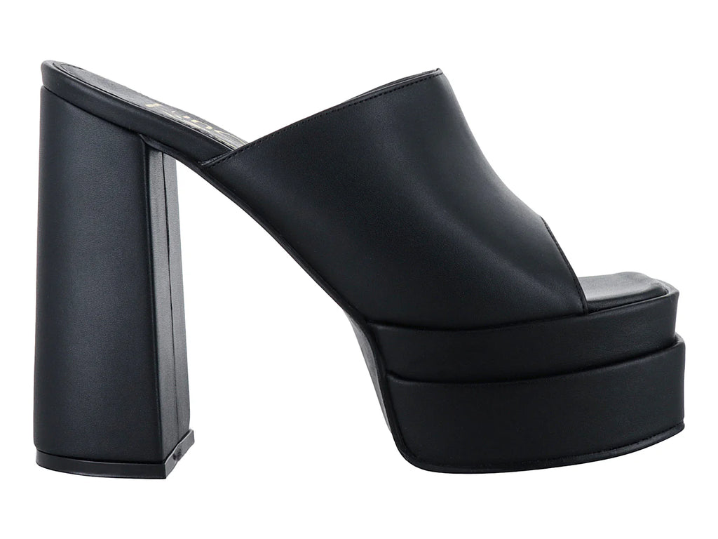 Sandalias de Plataforma Luna Rosa Negro para Mujer