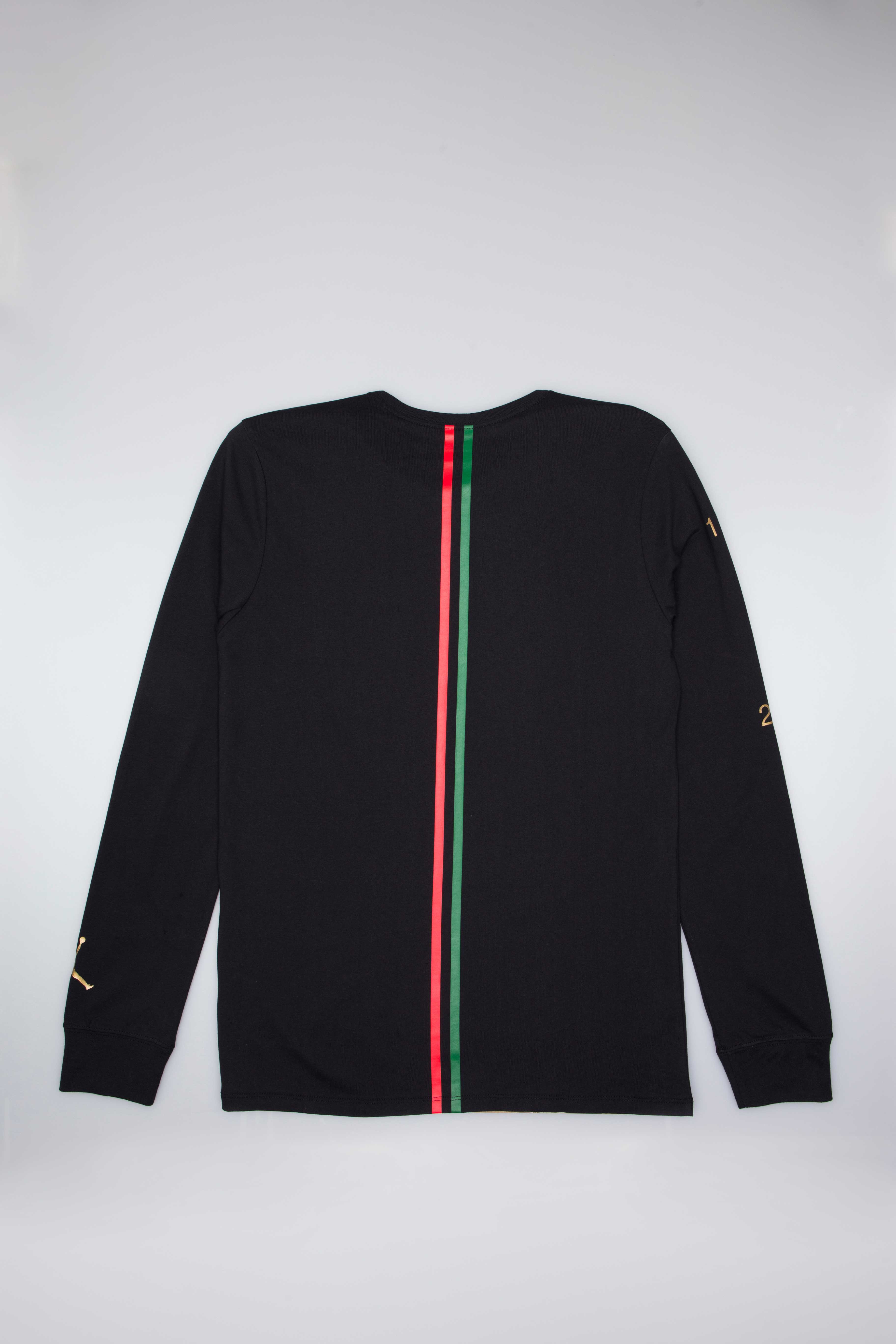 Air Jordan BHM Black History Month Mens Long Sleeve T Shirt Black