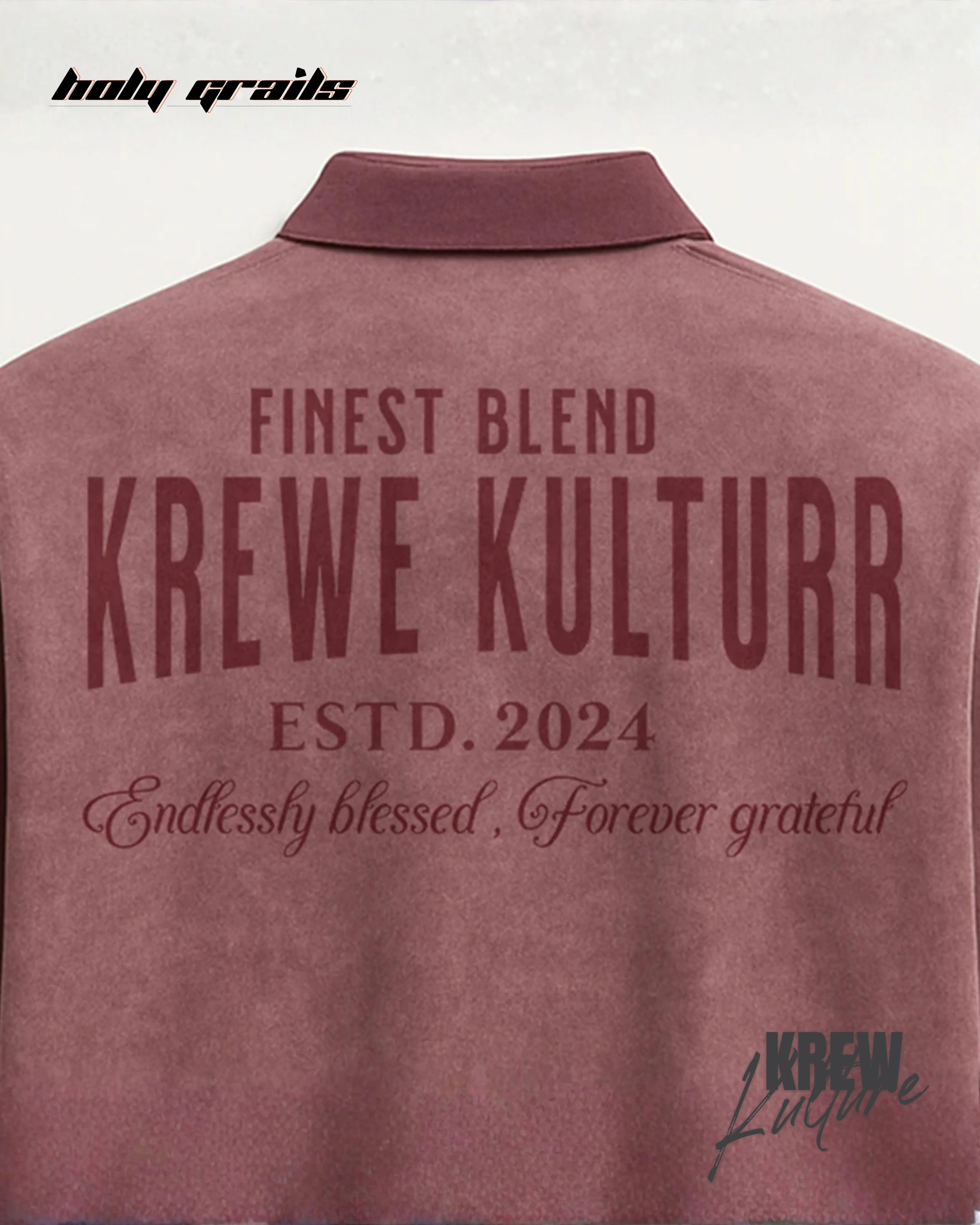 The Eternal Gratitude Brown Polo T Shirt HG x Krewe Kulturr