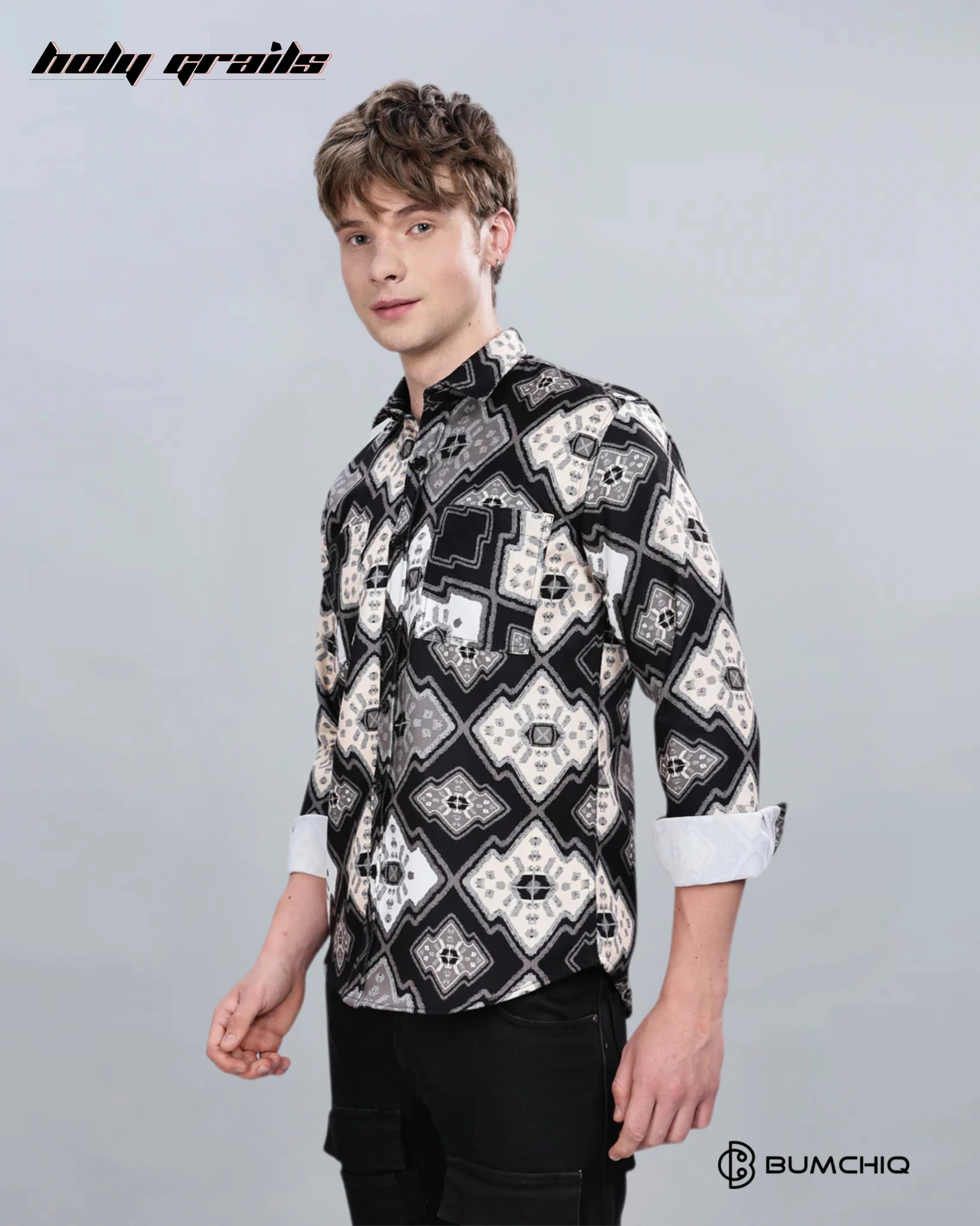 Enigmatic Brown Overshirt HG x Bumchiq