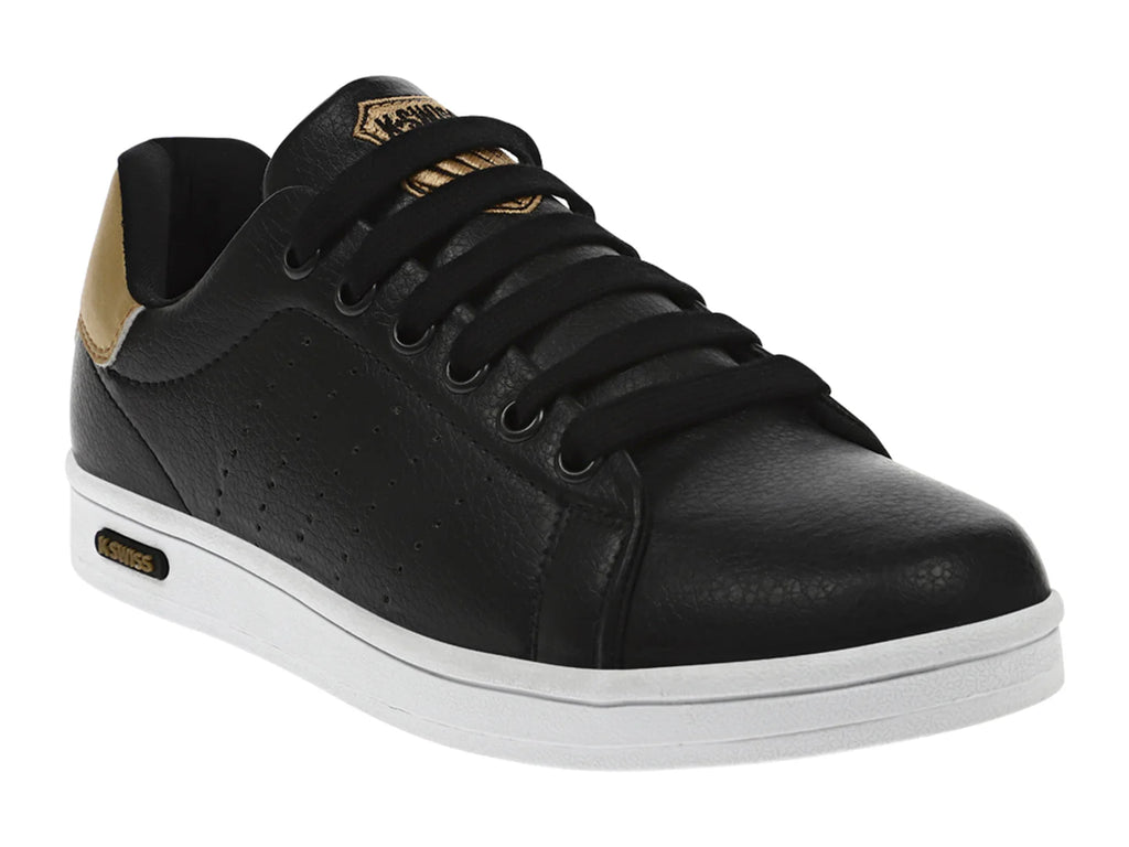 Tenis K SWISS Loki Negro y Dorado para Mujer