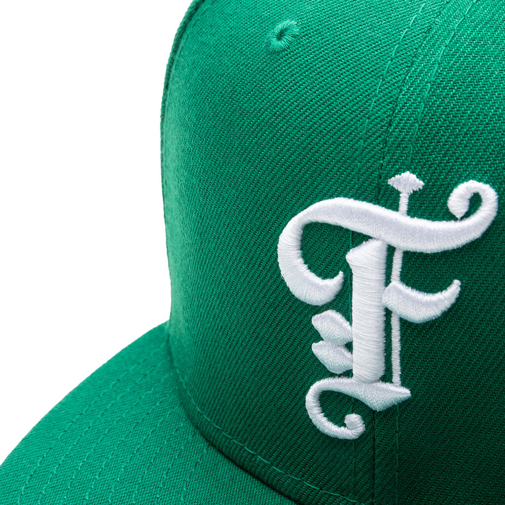 Feature x New Era Old English Fitted Hat Kelly Green
