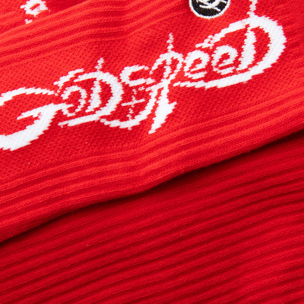 New Age Logo Sock Red White