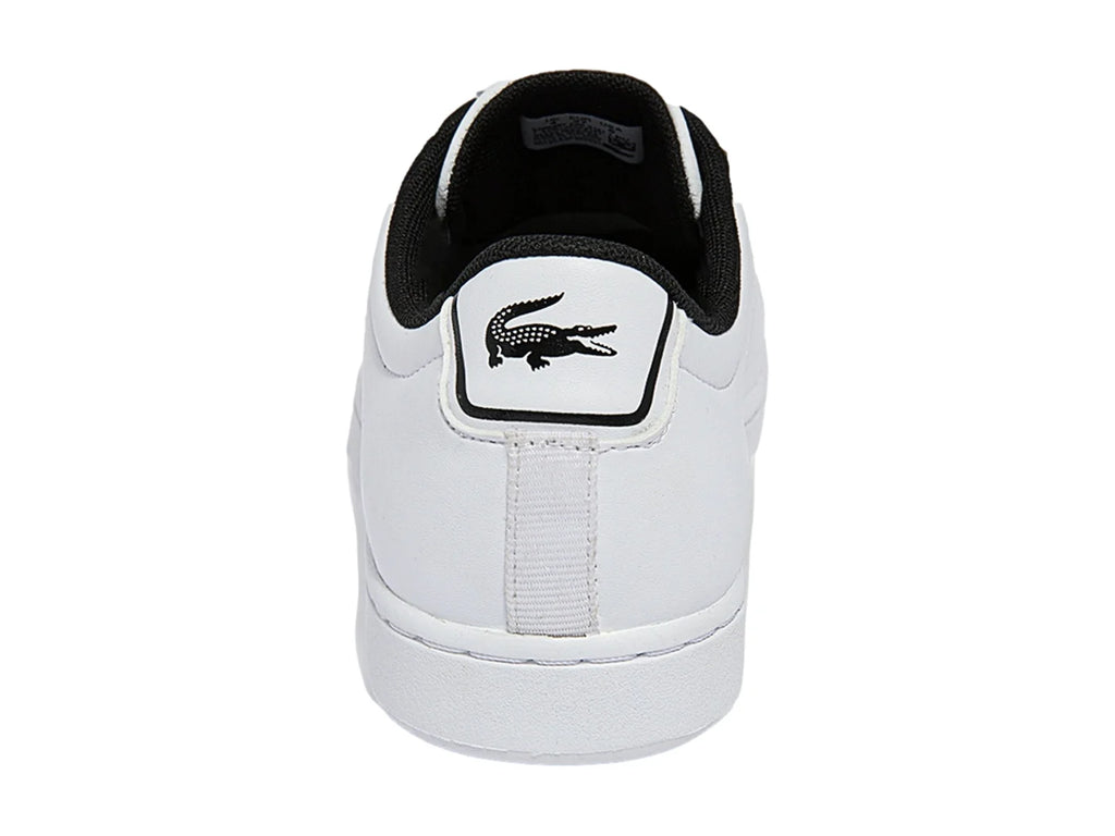 Tenis Lacoste Carnaby Evo Blanco y Negro para Niño