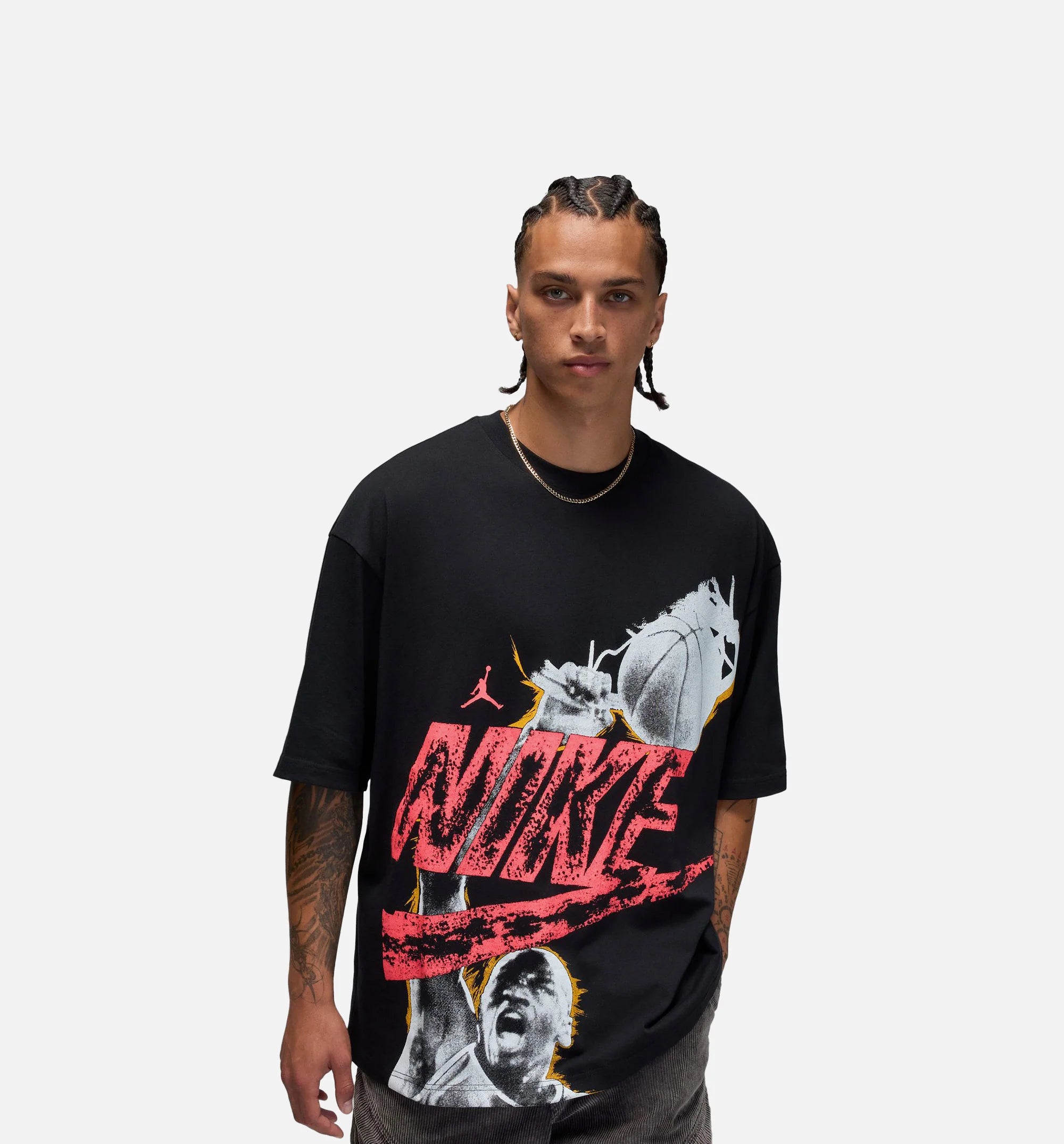 Reissue Oversized Graphic Mens Short Sleeve Shirt Black Infrared 23