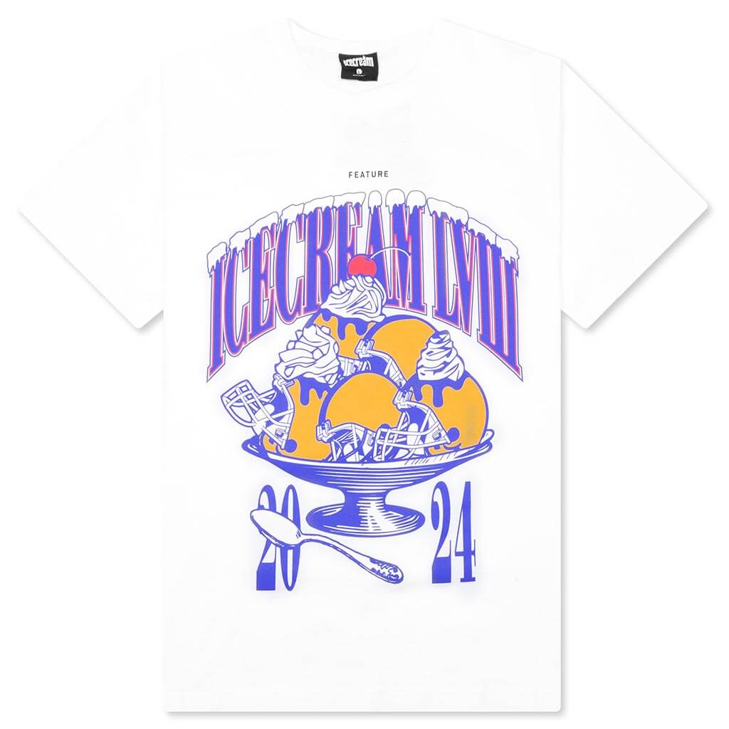 Feature x Icecream Super Bowl Short Sleeve Tee White