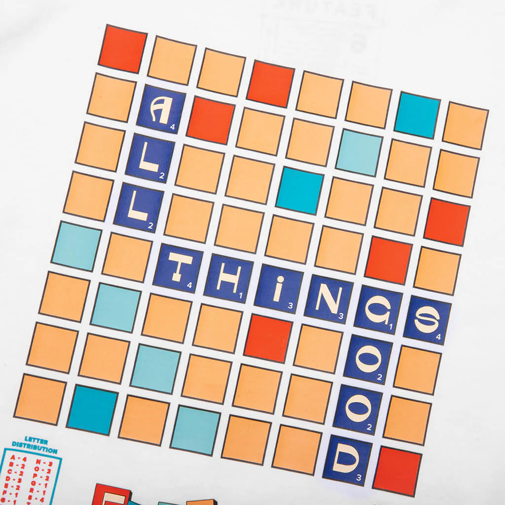 Kids Scrabble Tee White