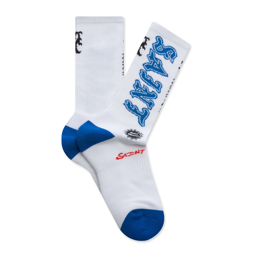 Saint Socks White Blue