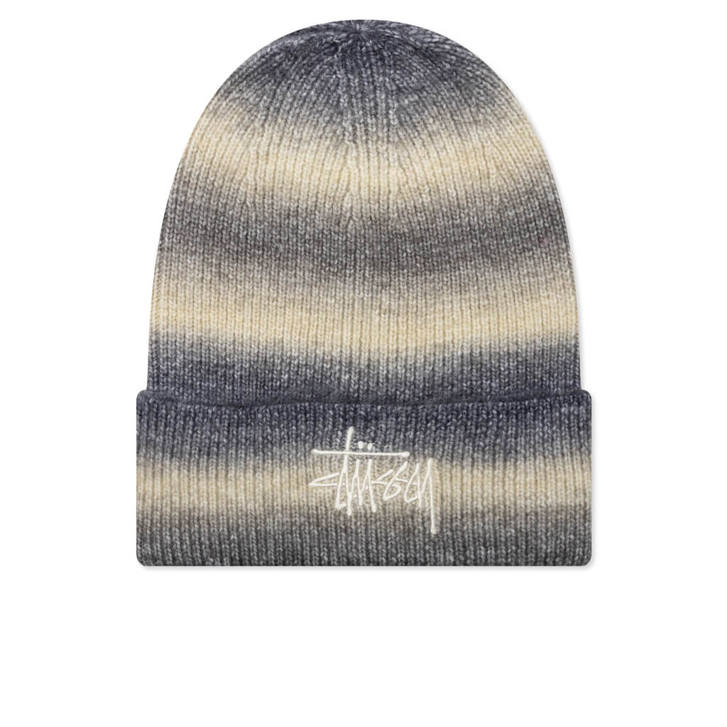 Spray Stripe Cuff Beanie Lime Multi