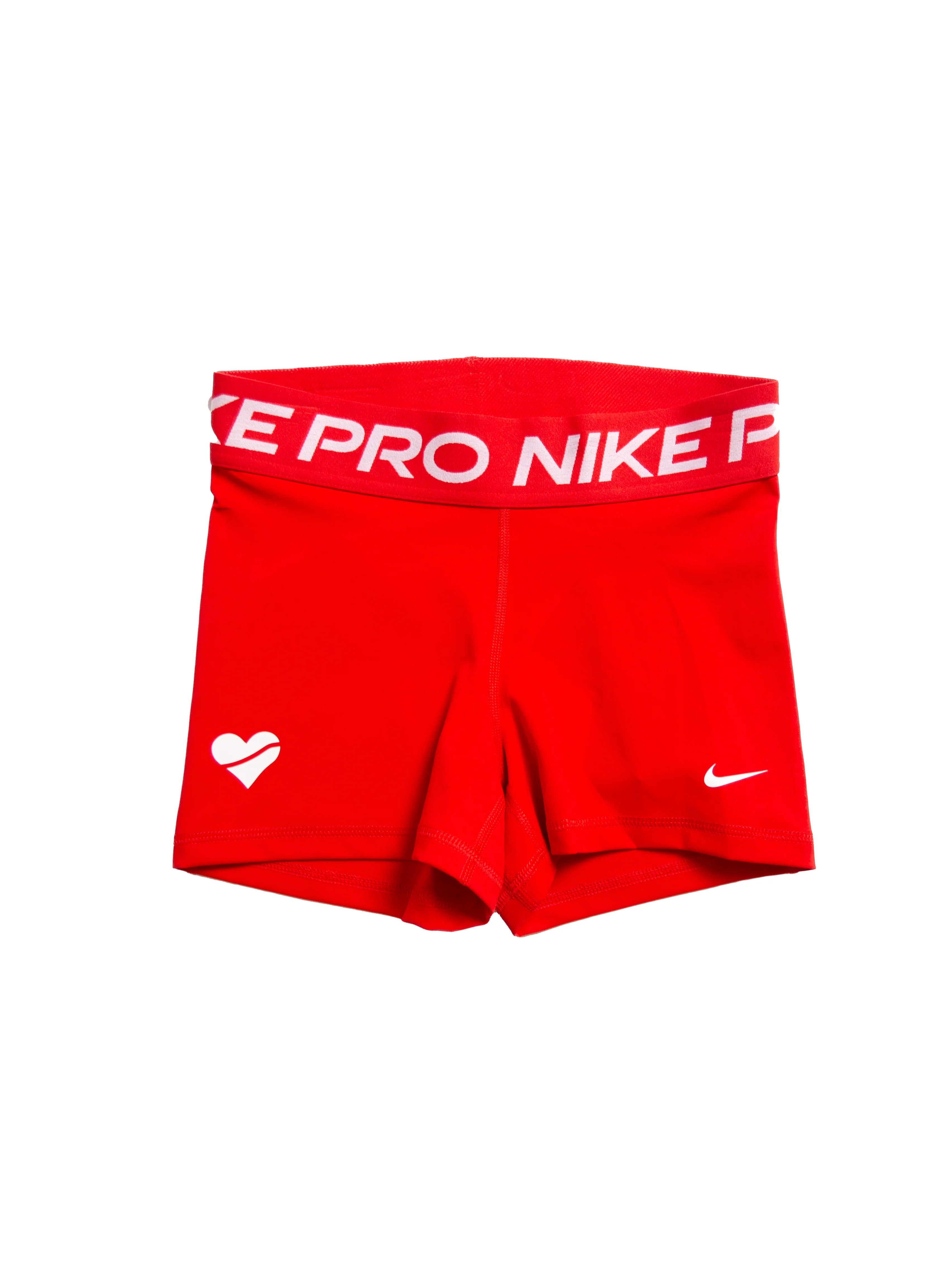 Nike Womens Pro 3 Heart Shorts