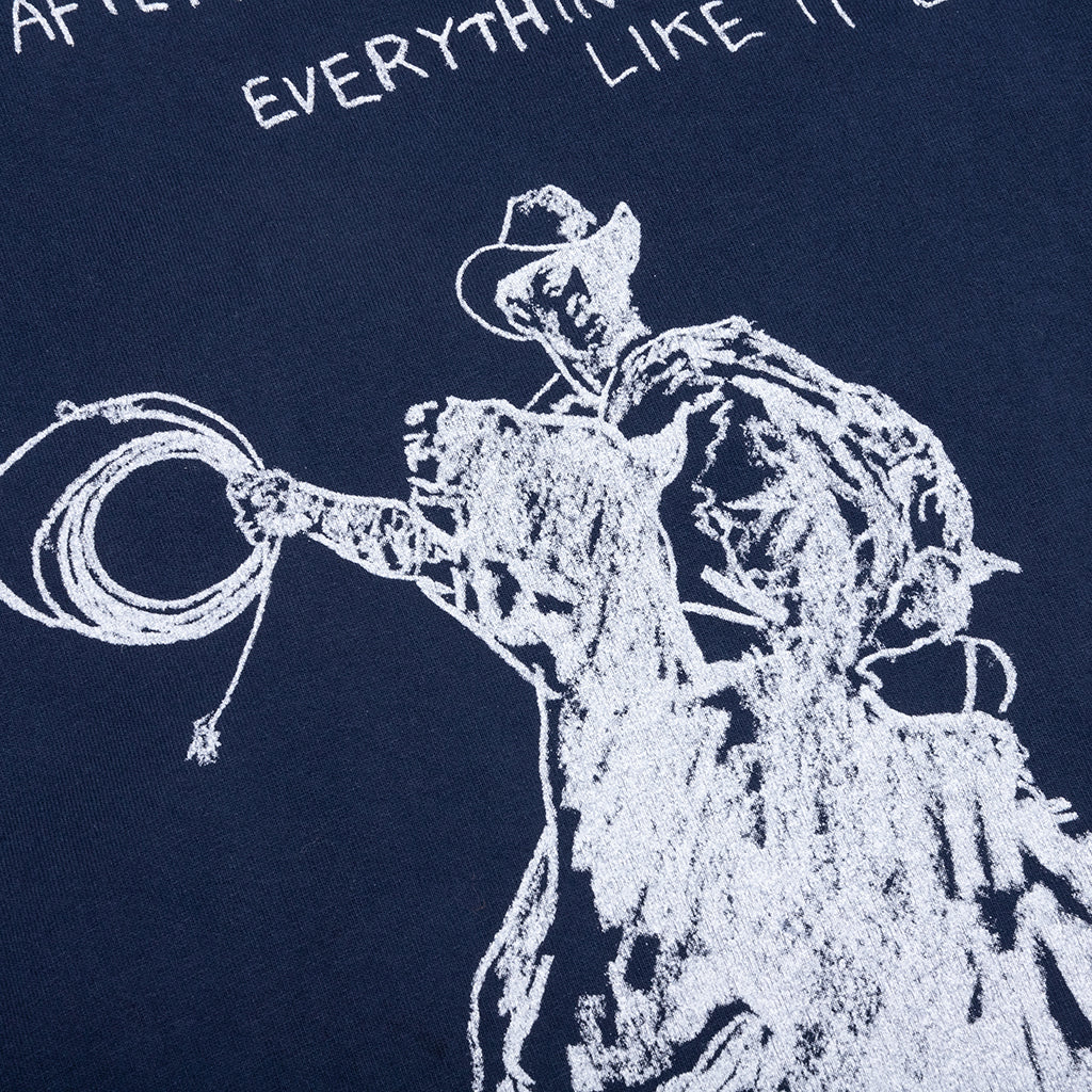After All Is Said T Shirt Washed Navy