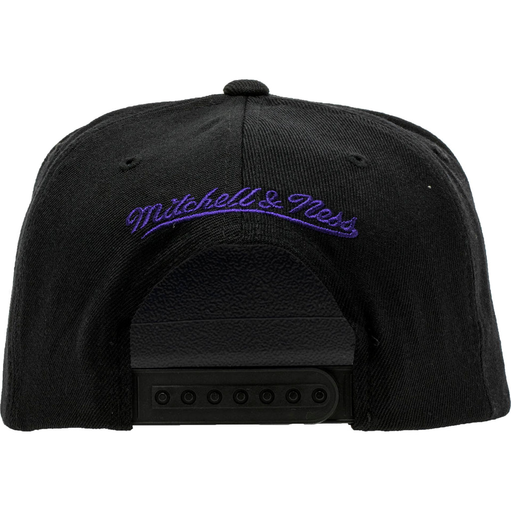 Los Angeles Lakers NBA Snapback Hat Mens Black Yellow