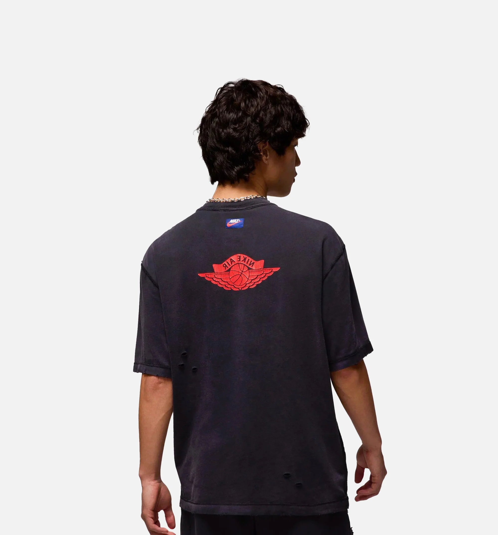 Rare Air 85 Mens Short Sleeve Shirt Black Red