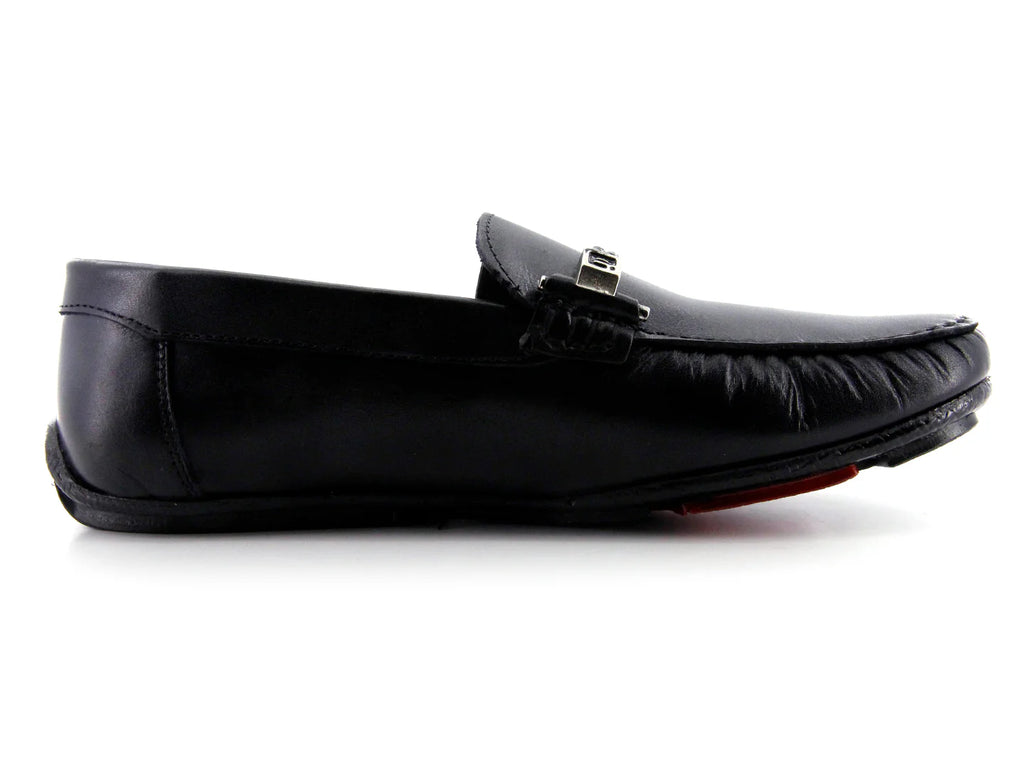 Zapatos Mocasines ALCBAL de Cuero Napa Negro