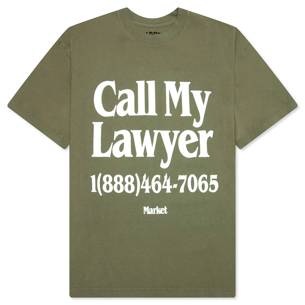 Call My Lawyer T Shirt Kelp