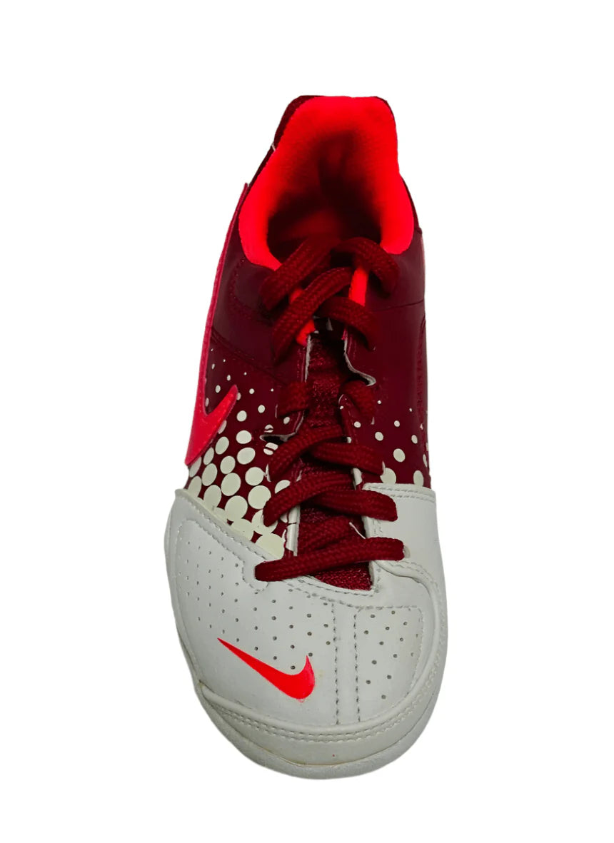 Nike JR 5 Elastico Indoor Soccer Shoes Red White