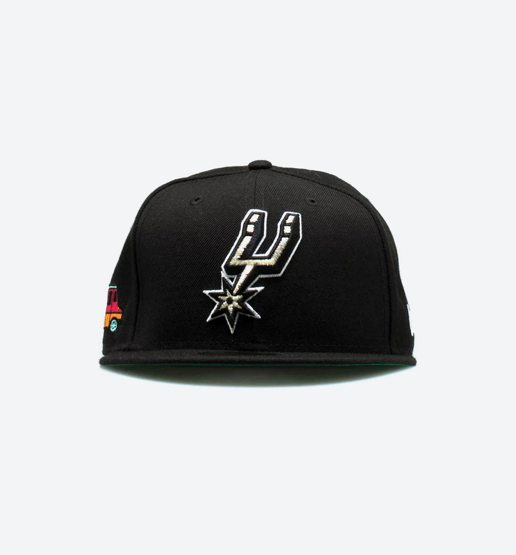 Nice Kicks X New Era San Antonio Spurs NBA Mens Fitted Had Black Black