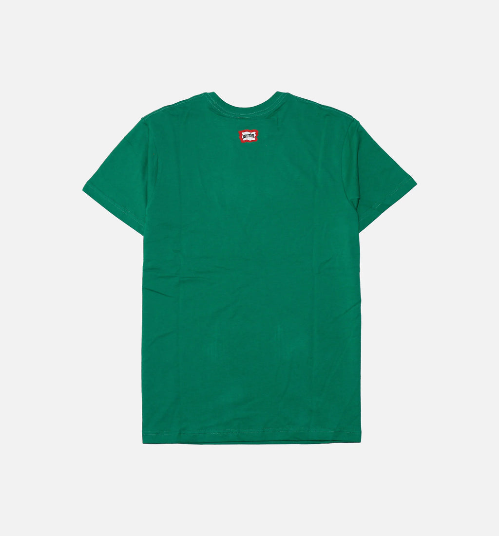 Bars Short Sleeve Tee Mens T Shirt Green