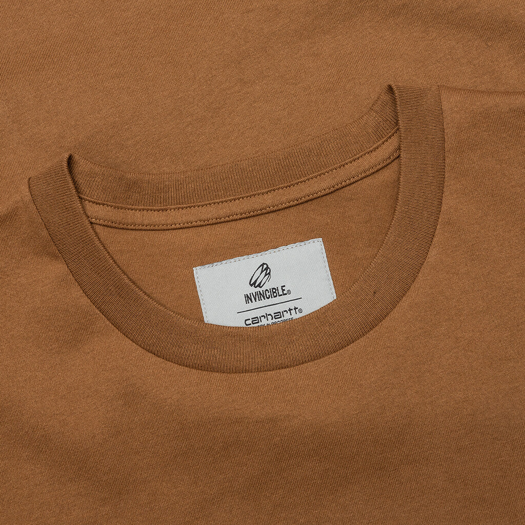 Carhartt WIP x Invincible S S Madison Duck T Shirt Hamilton Brown Black
