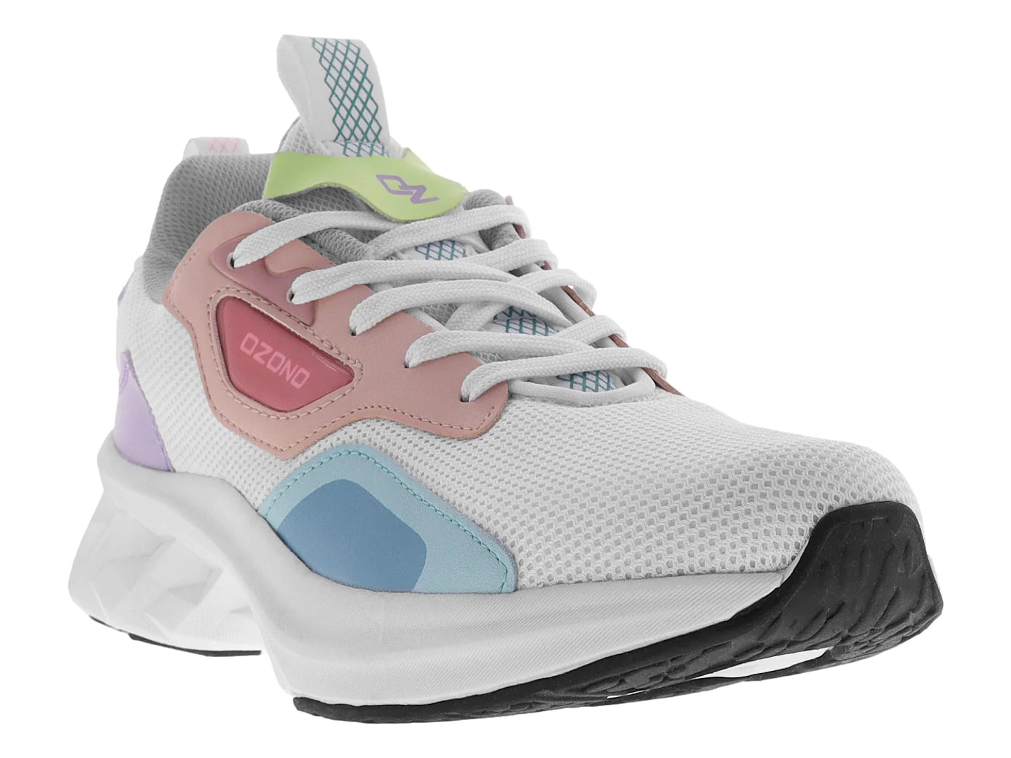 Tenis Casual Capa de Ozono Blanco Rosa para Mujer