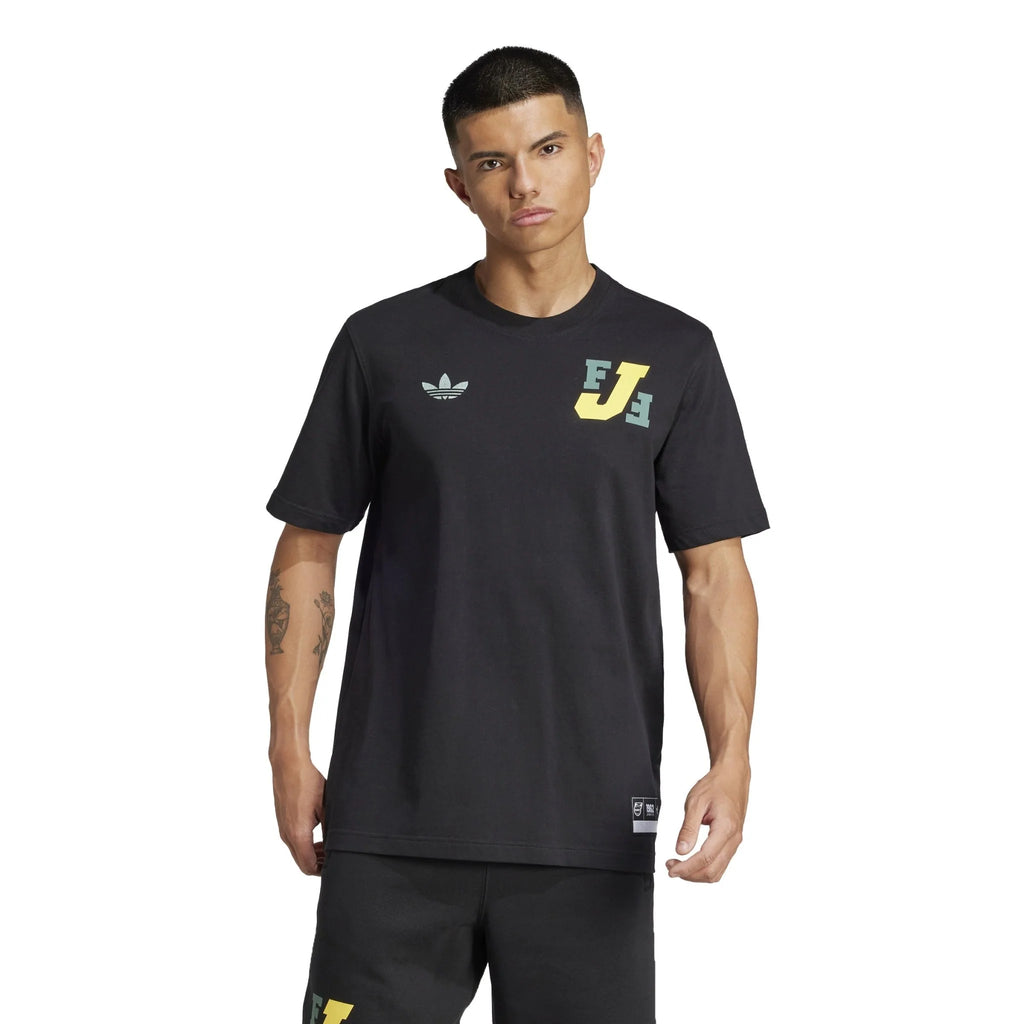 adidas Jamaica VRCT T Shirt Black