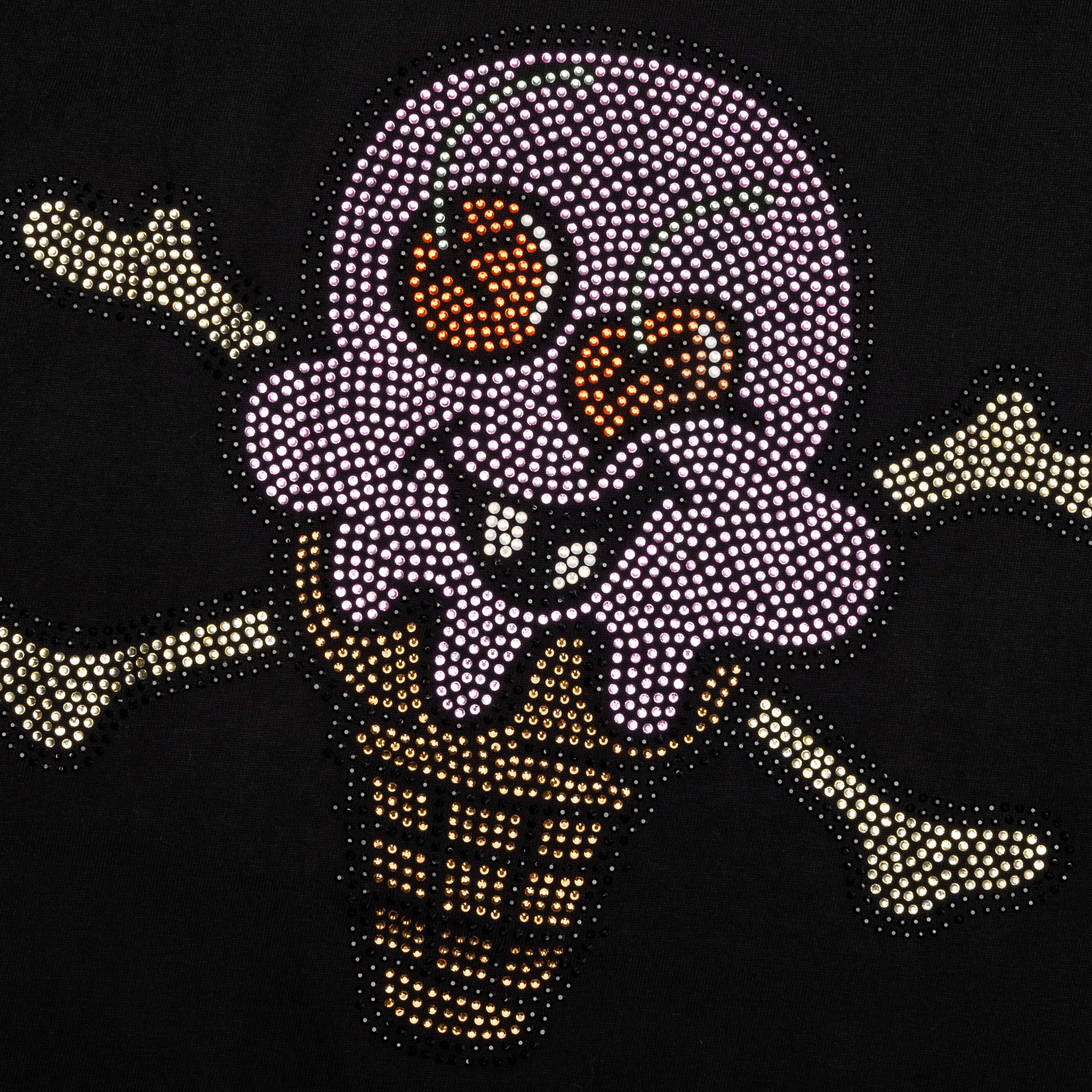 Stones Rhinestones S S Tee Black