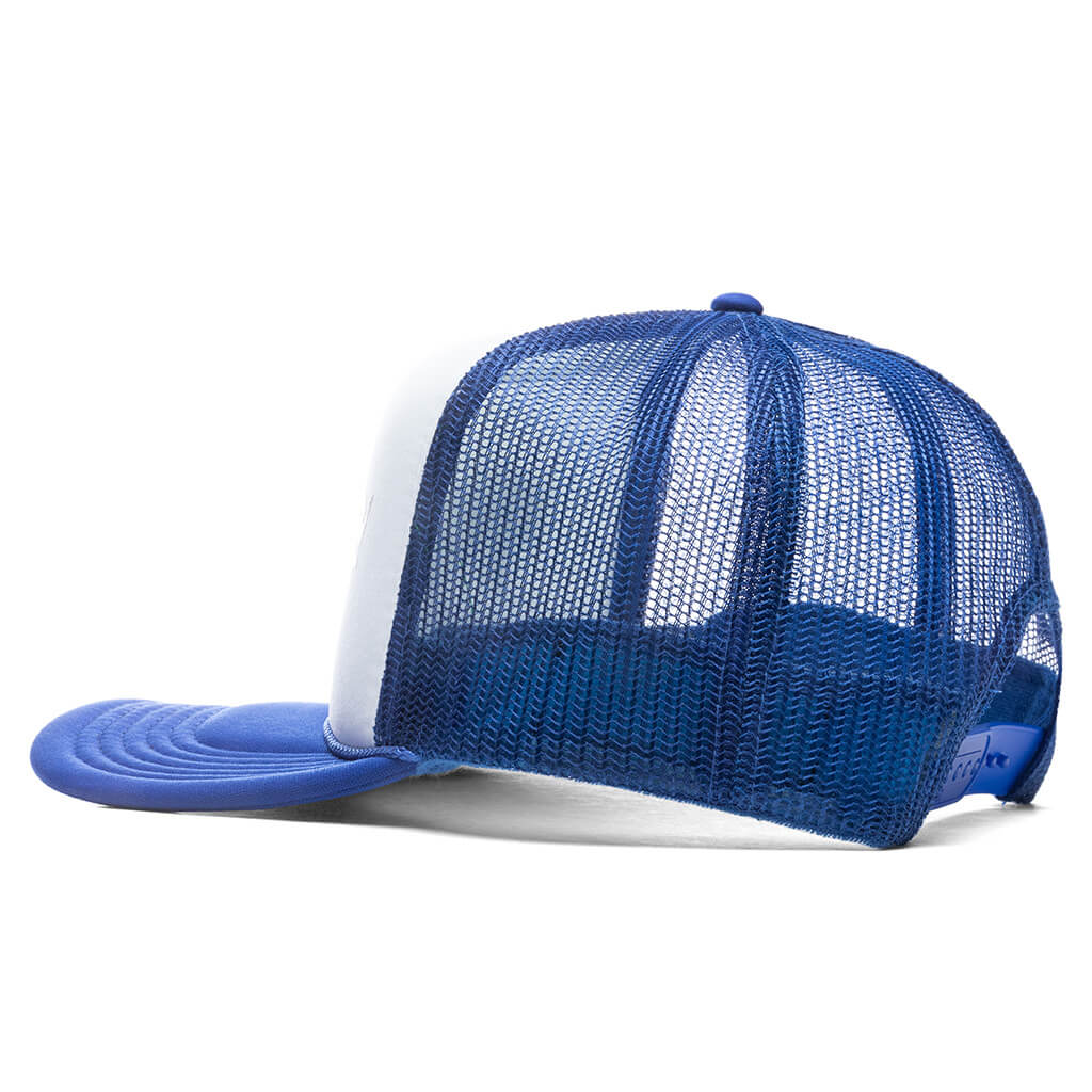 Spike Trucker Hat Royal White