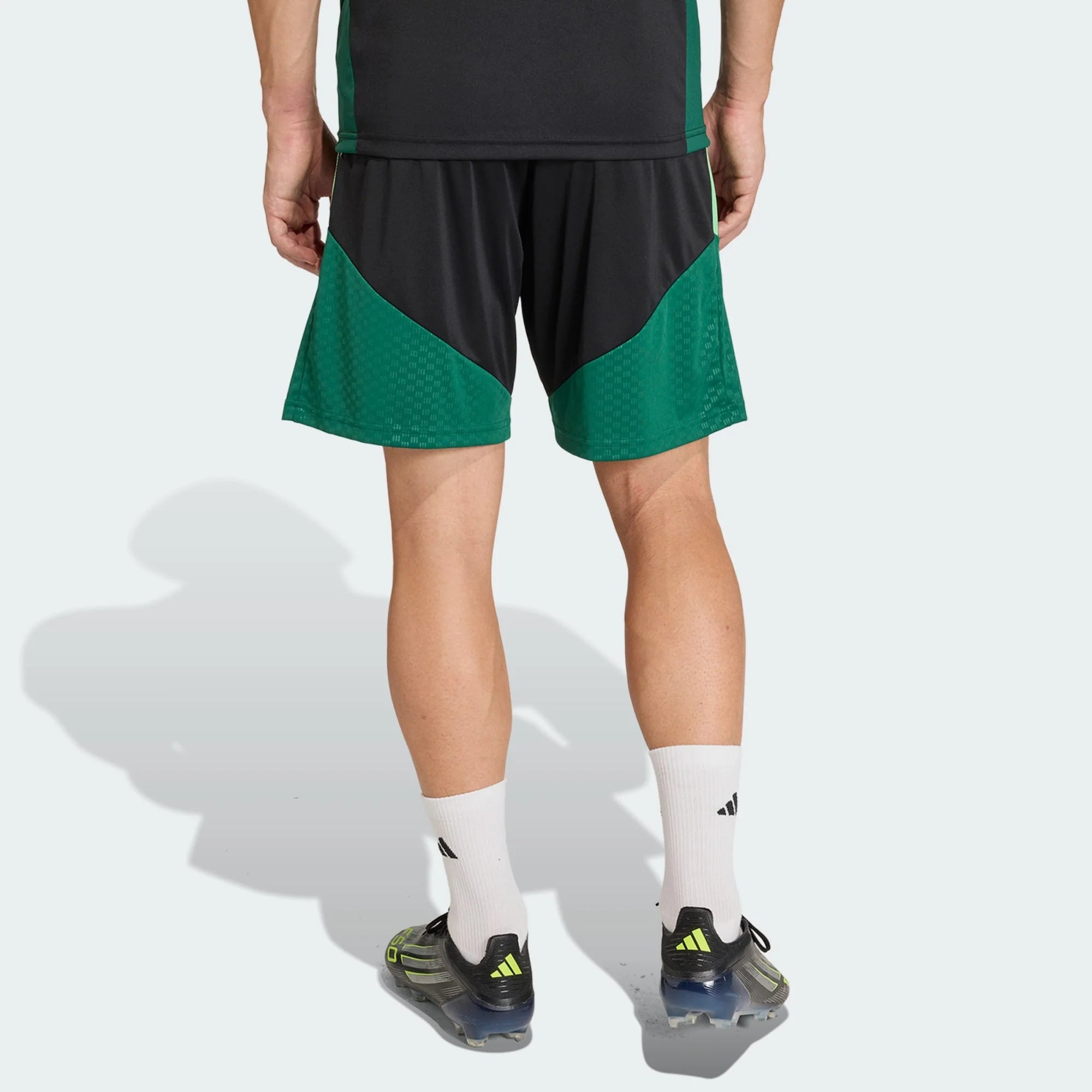 adidas Mexico 26 Tiro Training Mens Soccer Shorts Black Green