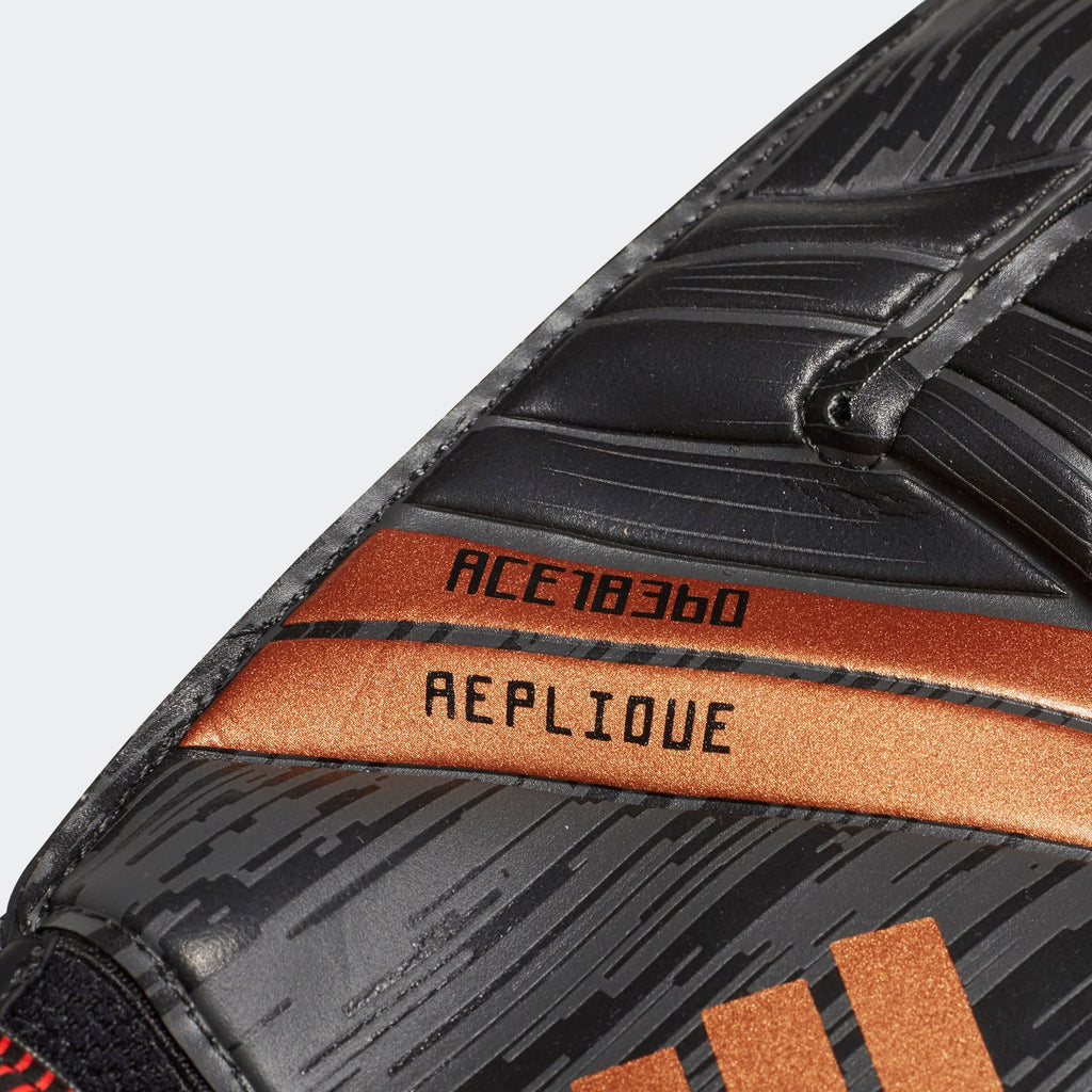 adidas Predator Replique Goalkeeper Gloves Black Solar Red Copper Gold