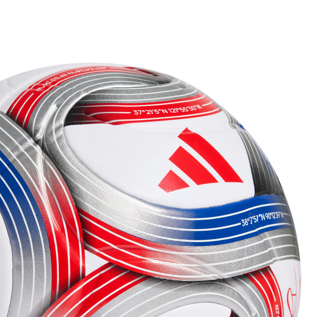 adidas 2026 Major League Soccer League NFHS Ball White Royal Blue Red Silver