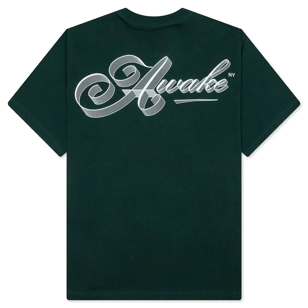 Script Tee Green