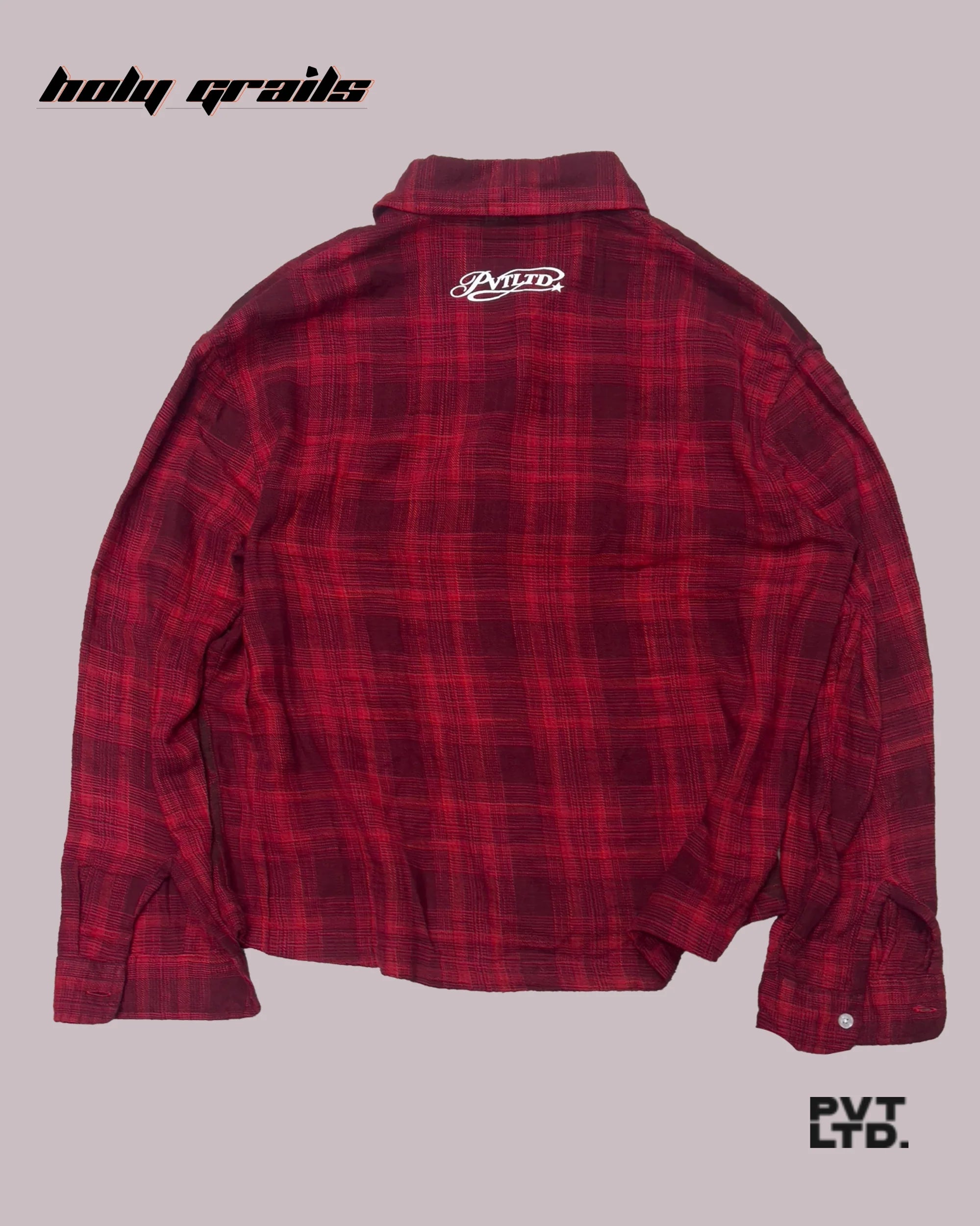 The Butterfly Red Flannel Shirt HG x Pvt Ltd