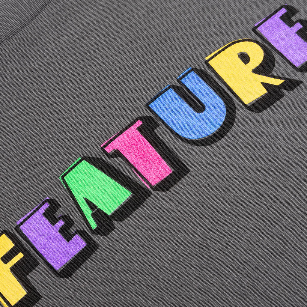 Kids Overlap Tee Charcoal