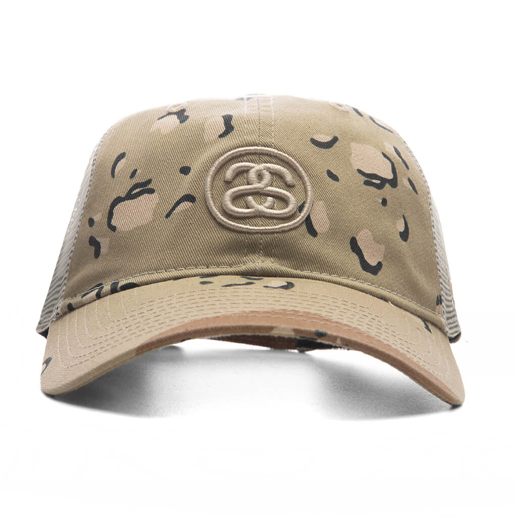Stüssy x New Era 9TWENTY SS Link Trucker Desert Camo