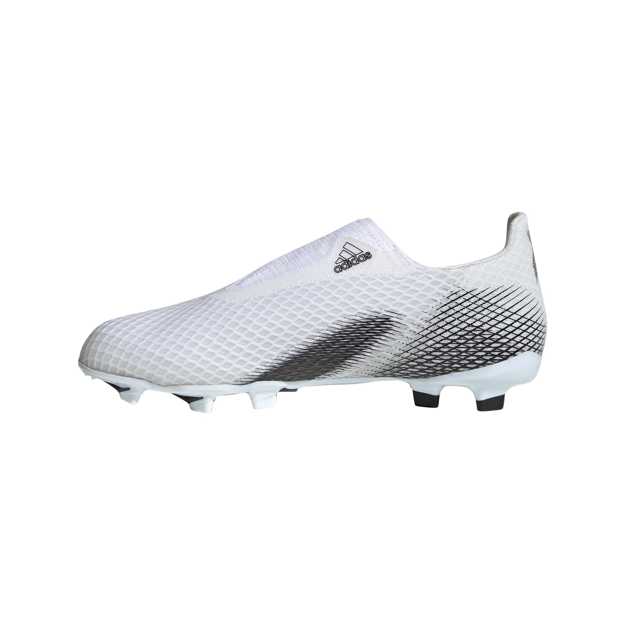 adidas X Ghosted3 Laceless Firm Ground Boots White Blac