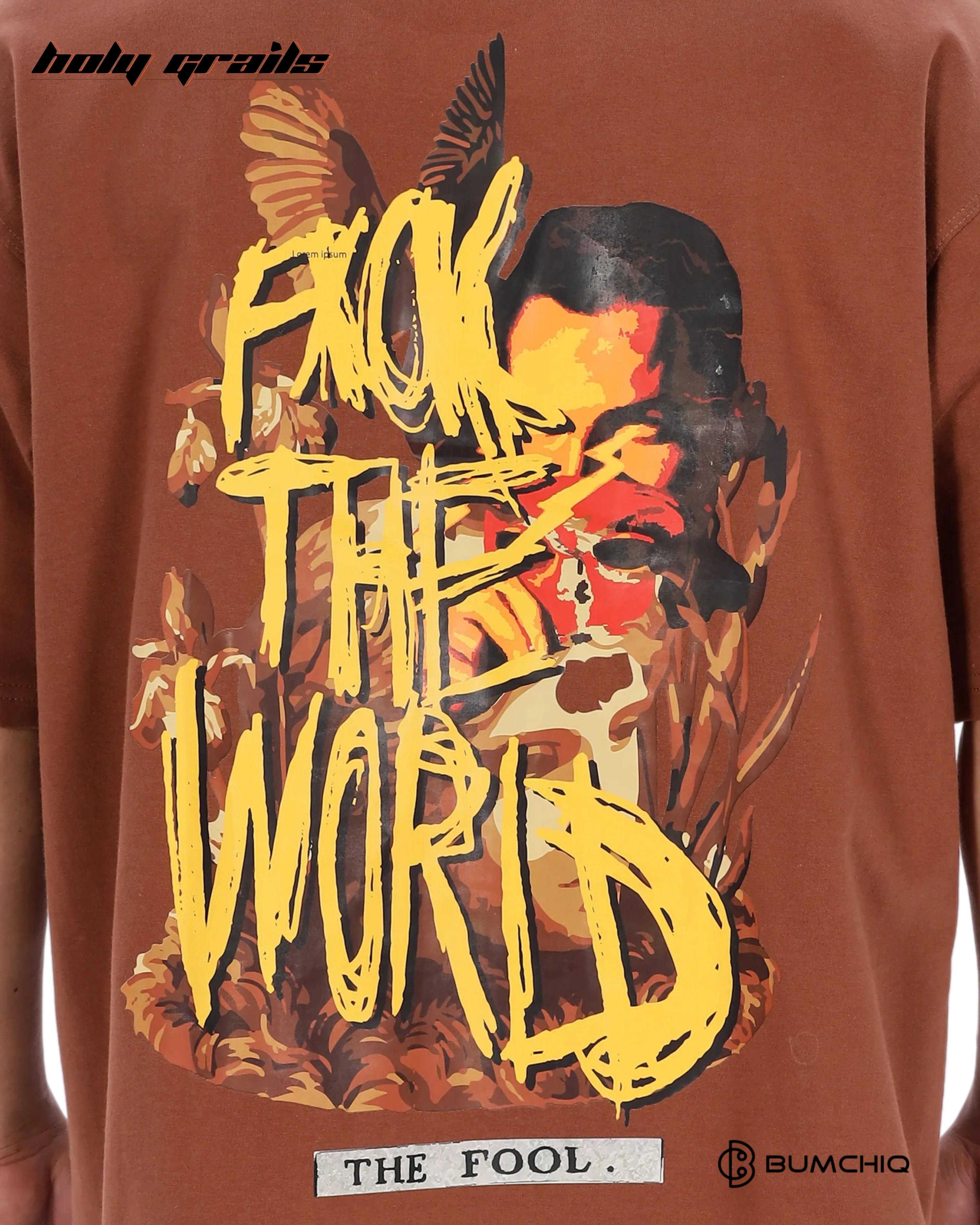 FCK World Brown Oversize Tee HG x Bumchiq