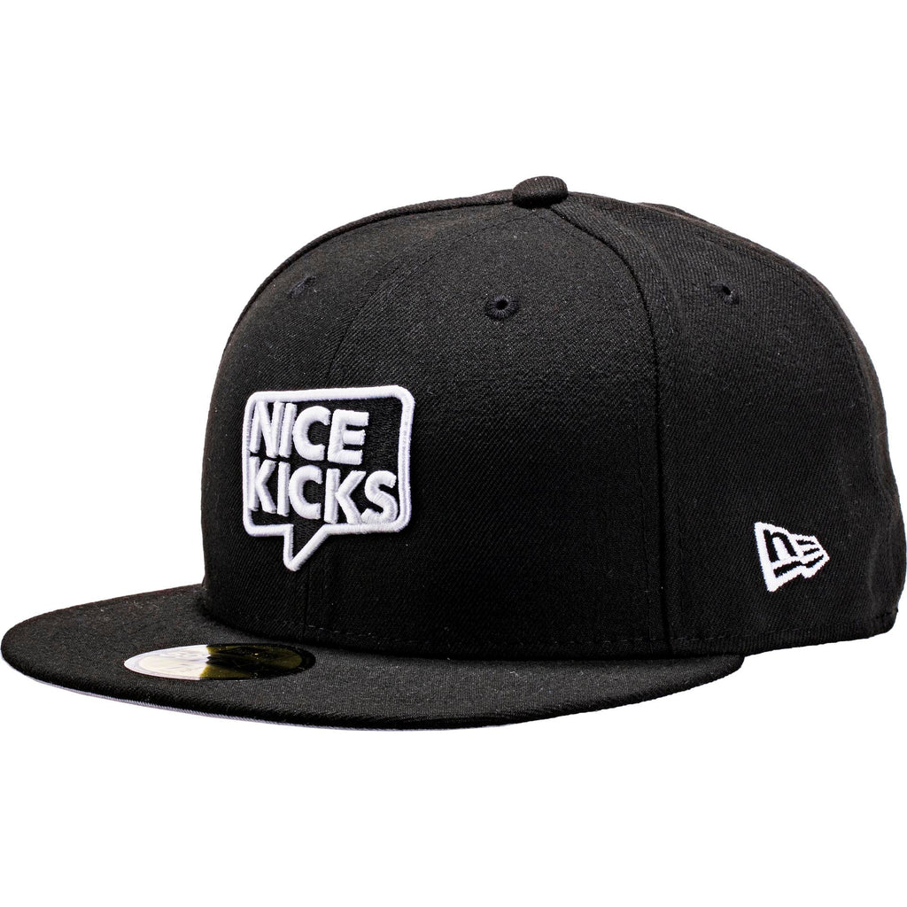 Nice Kicks X New Era Fitted Hat Black White