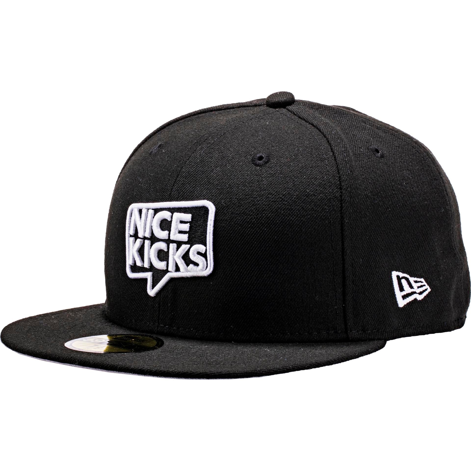 Nice Kicks X New Era Fitted Hat Black White