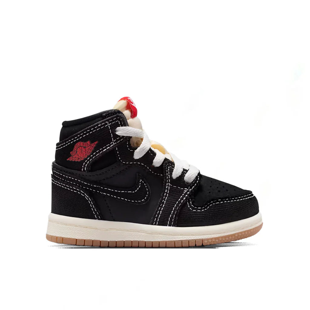 Air Jordan 1 Retro High OG Flight Club TD Black Sail Gum Medium Brown